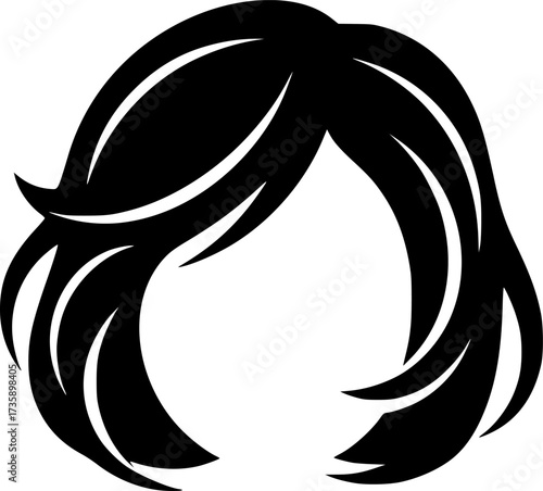 Hair icon design illustration. icon concept in flat
