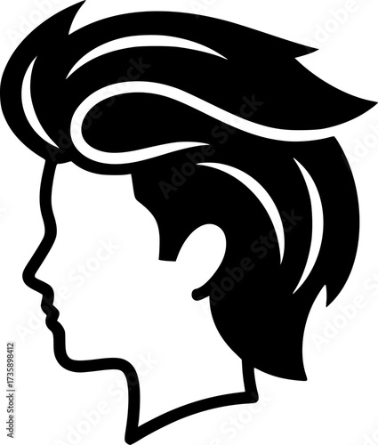 Hair icon design illustration. icon concept in flat
