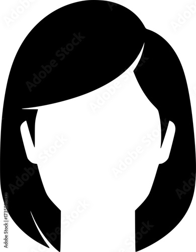 Hair icon design illustration. icon concept in flat
