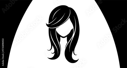 Hair icon design illustration. icon concept in flat
