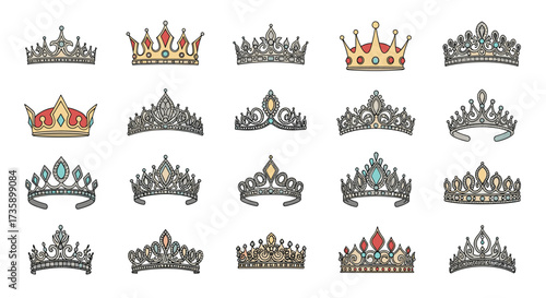 A dazzling collection of regal crowns and tiaras for all occasions.