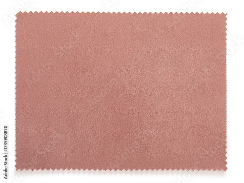 Fabric sample piece isolated on white