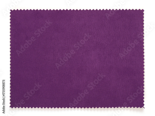 Fabric sample piece isolated on white