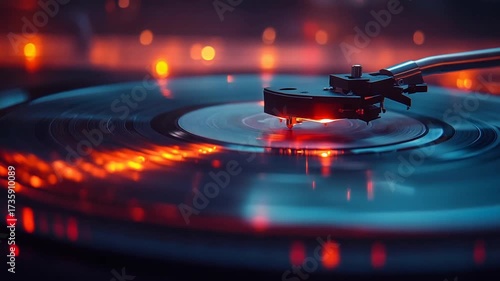 Vinyl Record Player in Action - A Nostalgic Journey Through Music.