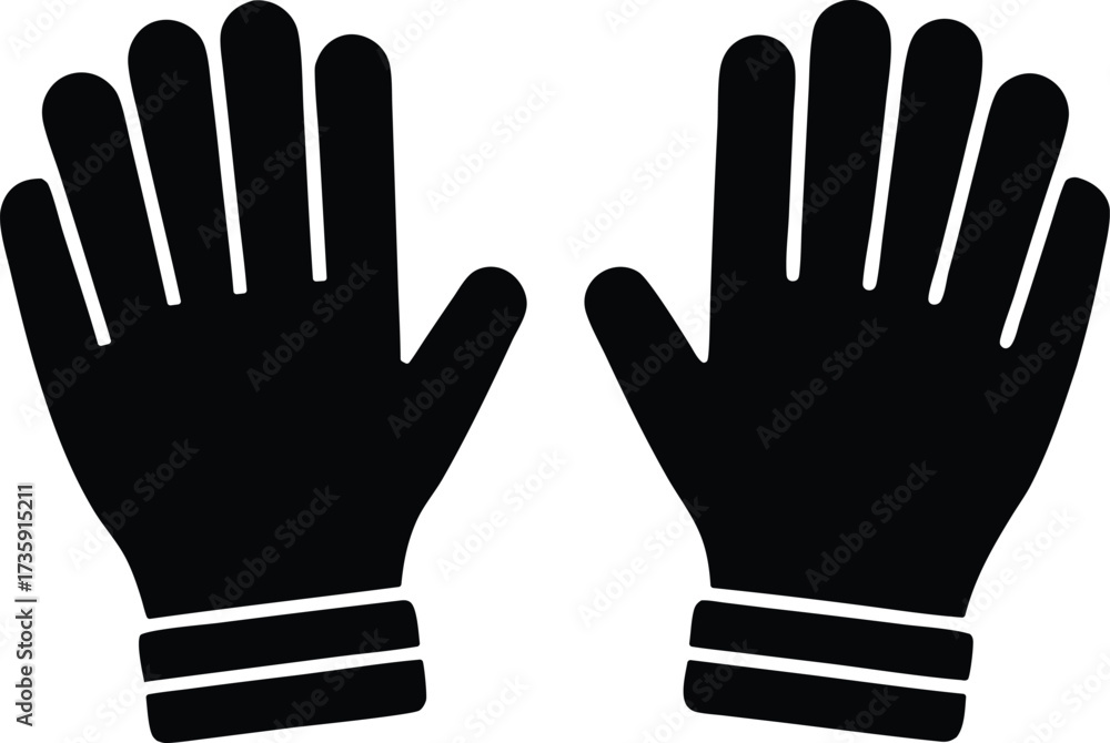 Obraz premium Gloves Vector Icon.