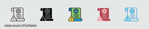Risk Assessment Multiple Style Icon