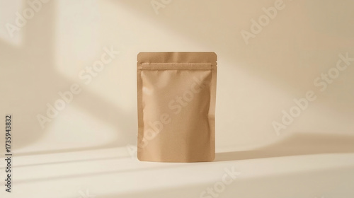 Kraft paper packaging pouch eco friendly minimal design product bag
