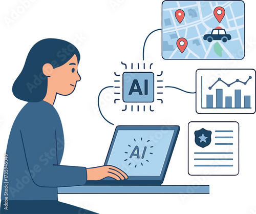 A system powered by AI improves public safety by examining crime trends, neighborhood information, and police reports to refine patrol tactics