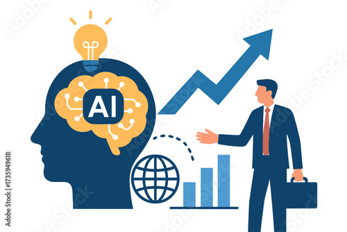 AI learning and modern business , the transformation of ideas, and the adoption of technology in the digital age enhance global business capabilities