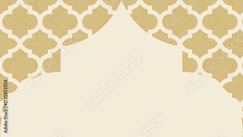 Stylish islamic background featuring arabesque geometric pattern with arch design perfect for ramadan eid mubarak invitations banners posters and traditional cultural projects