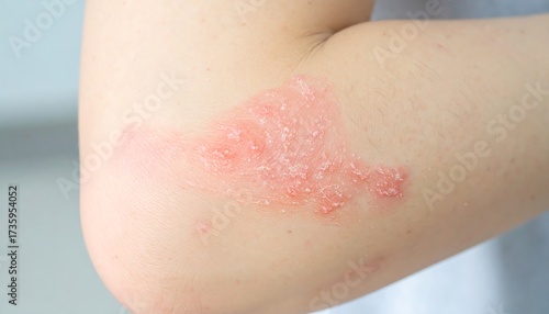 Skin rash on the elbow