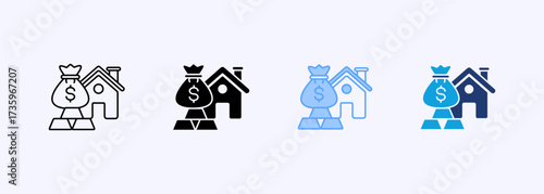 Asset Icon Set Multiple Style Collection