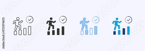 Progress Icon Set Multiple Style Collection