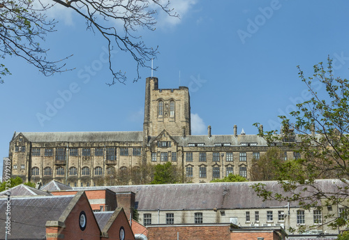 Bangor University Heritage Historical Main Arts Building, Bangor, Gwynedd, Wales, United Kingdom, UK