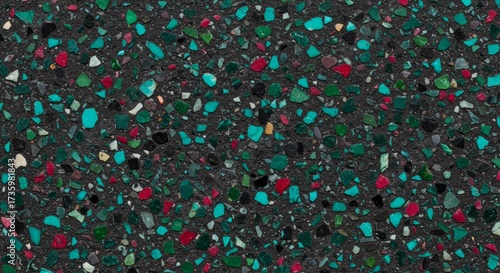 Abstract Neon Marble Texture with Colorful stones