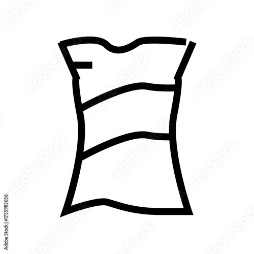 snack vector illustration outline icon