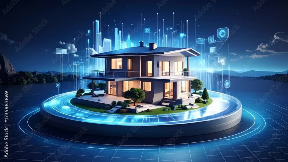 Computerised Houses Smart Home Technology: Modern House Integrated with Advanced Digital ...