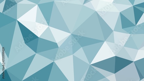 Abstract geometric background with blue triangles and polygonal shapes