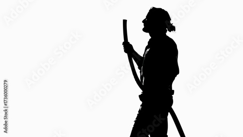 Dramatic silhouette of a samurai warrior with sword, embodying strength and ancient tradition