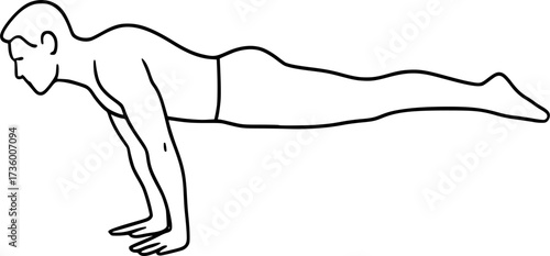 Black and white contour of acrobat in straddle, vector design perfect for gymnastics posters, acrobatics illustrations, fitness icons, and dynamic stock graphics