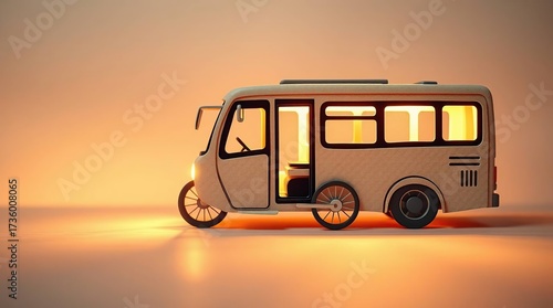 Retro Commuter Vehicle.