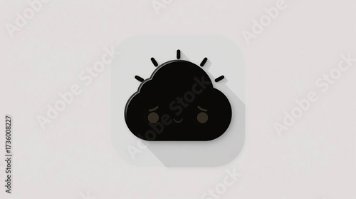 Sad Cloud Icon.