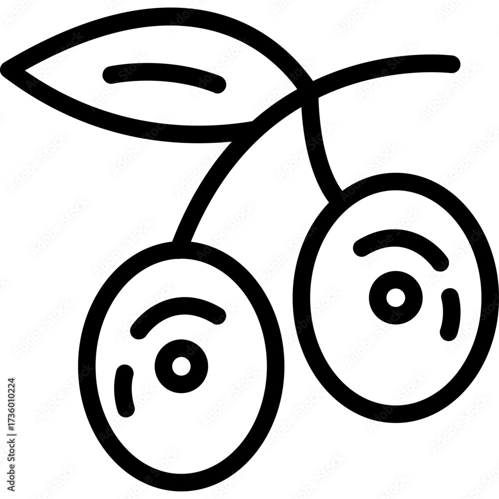 Obraz premium Olives Icon