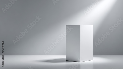 Empty Product Podium - Neutral White Colors