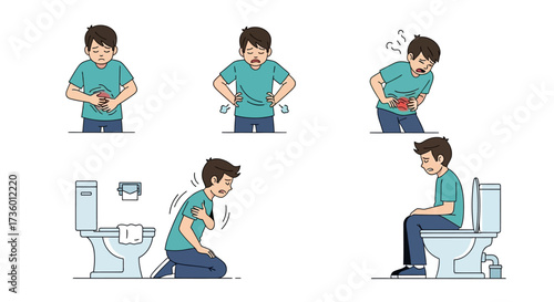 Understanding Abdominal Pain and Digestive Distress Symptoms and Their Causes Illustrated with Medical Diagrams