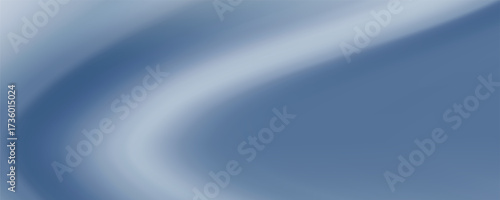 Abstract blue white luxury fabric wave background with copy space. Smooth liquid wave. Elegant shiny silk satin texture. Suit for wallpaper, cover, header, desktop, web, flyer. Vector illustration