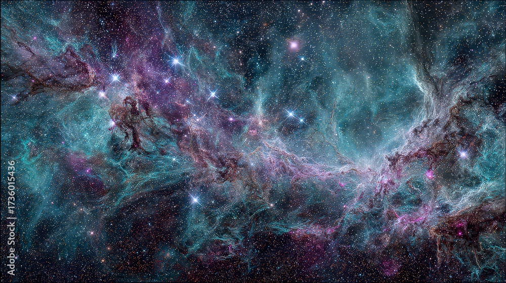 Fototapeta premium Vast Nebula In Deep Space