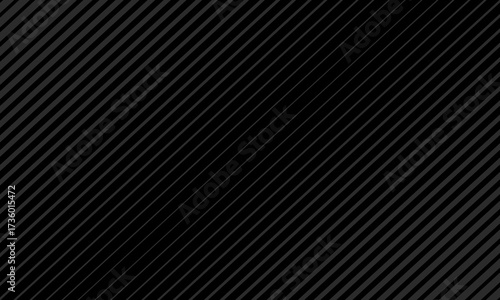 Black oblique straight line background. Masculine dark linear abstract wallpaper. Elegant luxury striped gradient texture. Grey diagonal lines backdrop for flyer, banner, poster, presentation. Vector