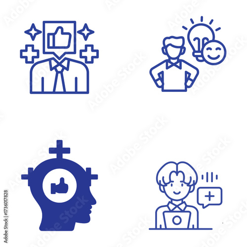 Positive Attitude icon—symbol of optimism and motivation.