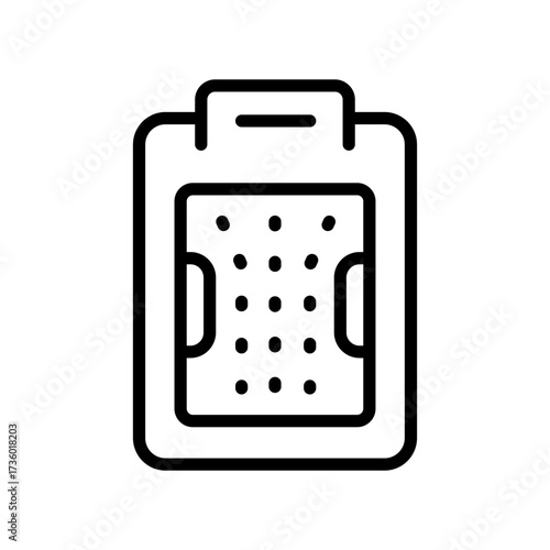 Hydro massage outline icon. Top view bathtub vector sign. Healthcare, skincare, wellness. Spa health. Spa exercise. Contour symbol. Vector isolated illustration.