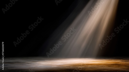 Close-up of a long, straight line of light that is shining down from the top right corner of the image. the light is in a gradient of light brown and white, creating a soft, ethereal glow.
