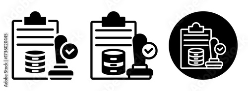 Data Validation Icon Collection Glyph & Mixed Style