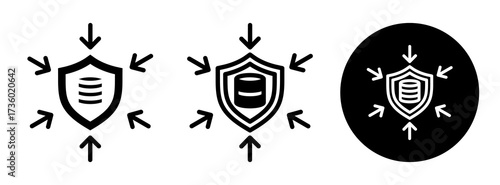 Data Centric Security Icon Collection Glyph & Mixed Style