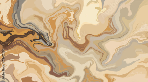 Swirling Marbled Abstract Background in Earthy Tones with Flowing Organic Lines marbling texture.