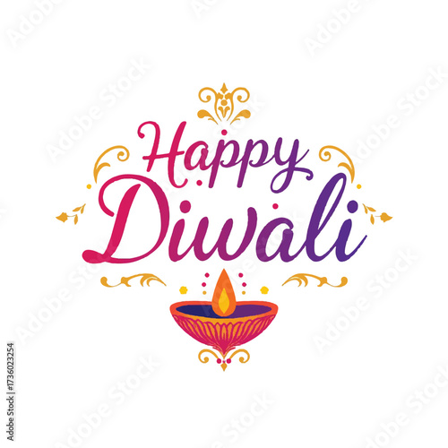 Colorful Happy Diwali Illustration Capturing the Spirit of Togetherness 2025 DIWALI