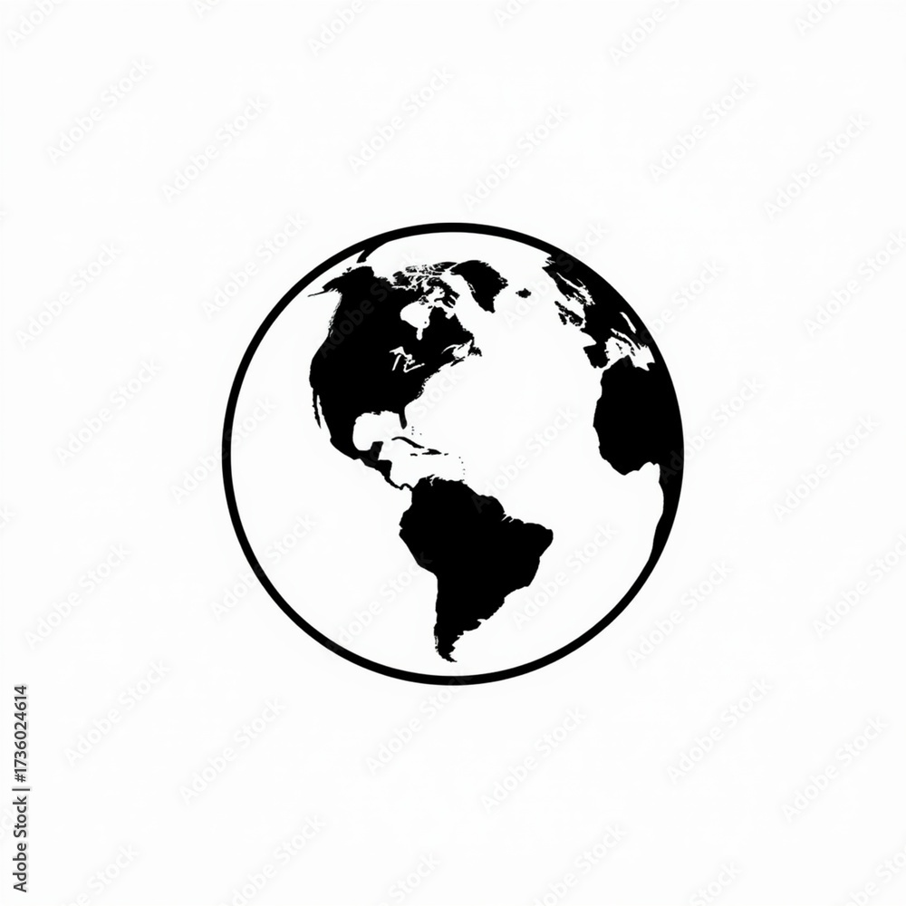Fototapeta premium earth globe icon