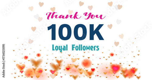 Social Media Milestone Pack – Thank You Graphics for Follower Growth - 100K Followers