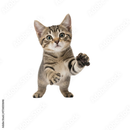 Wallpaper Mural Cute curious tabby kitten Torontodigital.ca