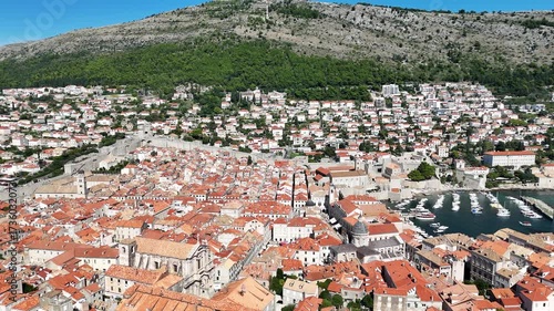 Roofs of the houses in Old Town of Dubrovnik, Croatia