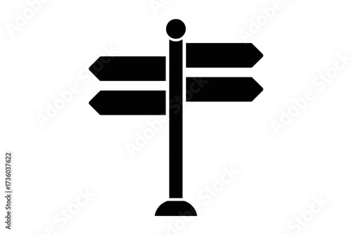 Directional signpost pointing in multiple directions, symbolizing choices and decisions.