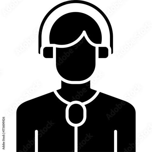 Commentator Icon Vector Element