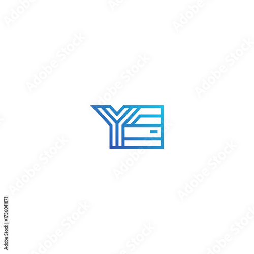 Y letter car door logo design.