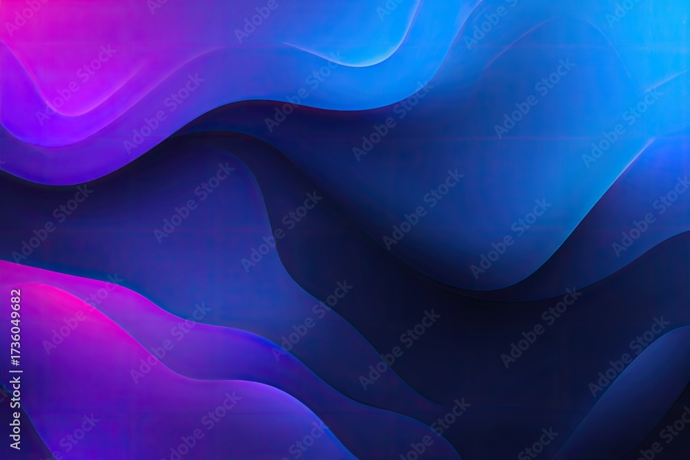Obraz premium Abstract Neon Gradient Waves Background