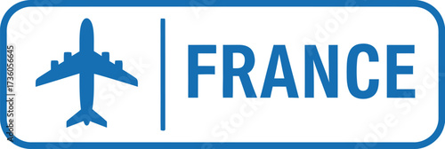 France travel airplane flight vacation tourism trip booking concept
