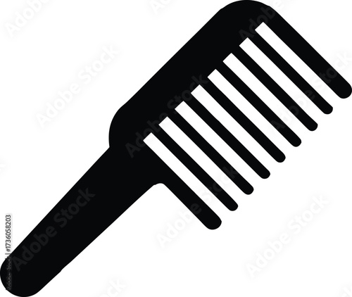 Comb silhouette, Comb vector design, Comb silhouette art design