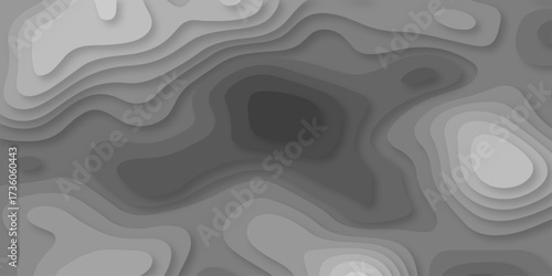 Luxury diamond creative black background. vector natural shadow papercut web topography map spiral line. black light dynamic smooth cover origami papercut texture background.	